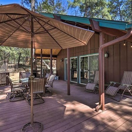 Rustic-Chic Prescott Cabin With Deck In Wooded Area! Exterior photo