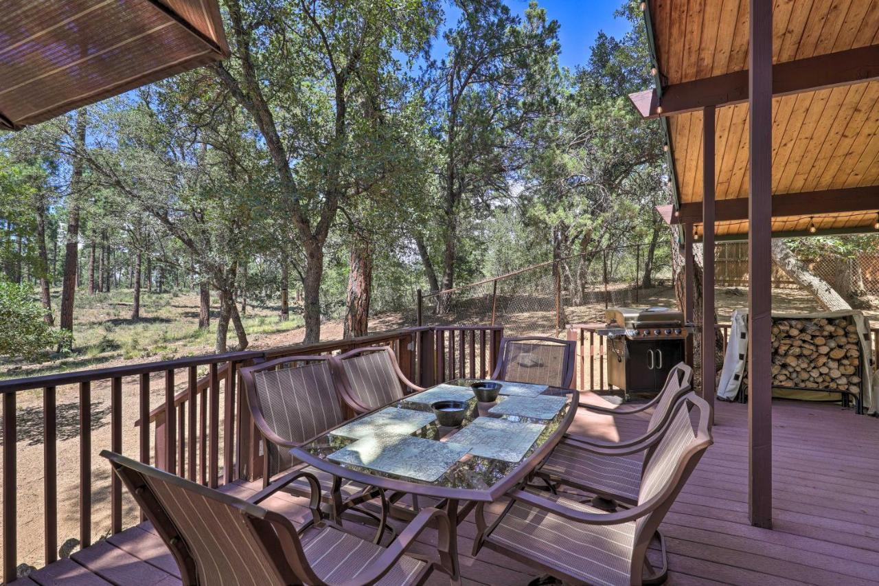 Rustic-Chic Prescott Cabin With Deck In Wooded Area! Exterior photo