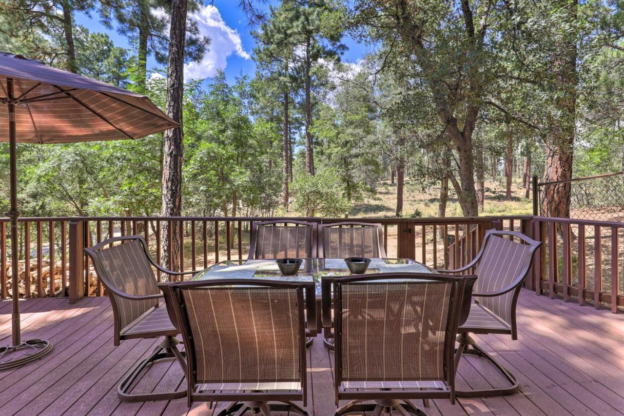 Rustic-Chic Prescott Cabin With Deck In Wooded Area! Exterior photo